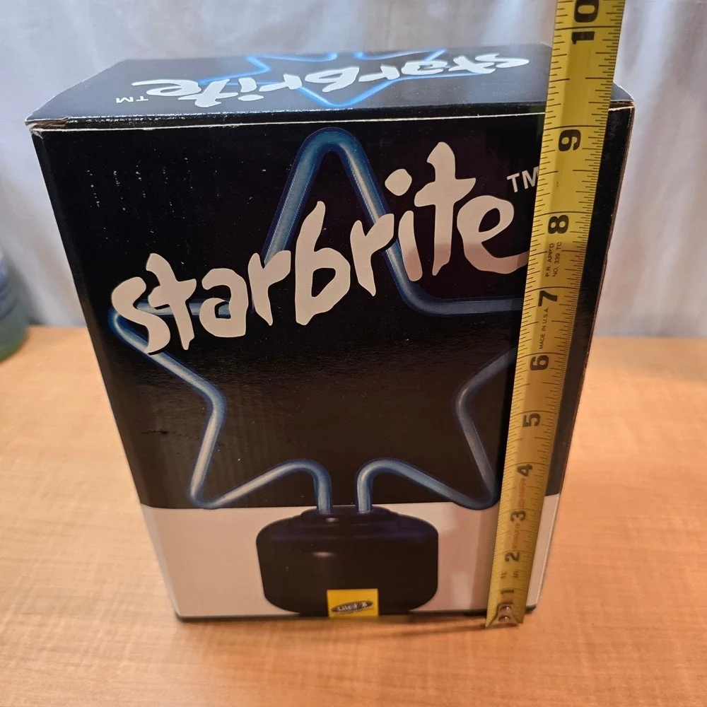 Starbrite Blue Neon Lite Model 16702 Lightweight‎ Adapter included Star Shape